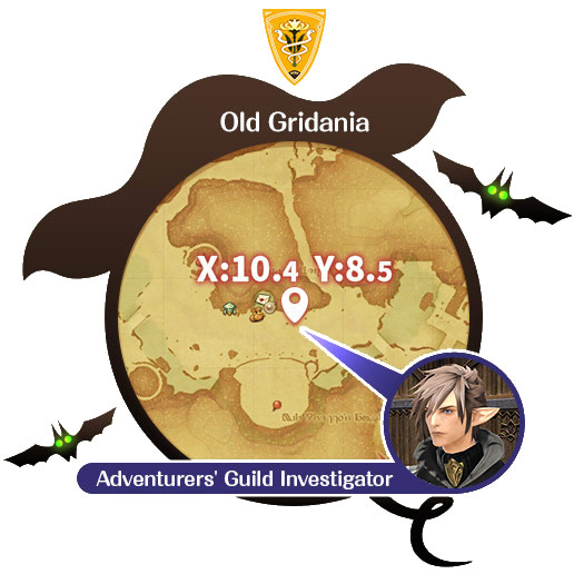 Localização da missão The Sinister Soirée em Old Gridania