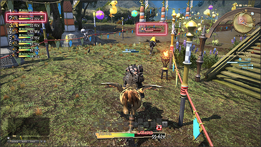 Oponente especial em uma corrida de chocobos