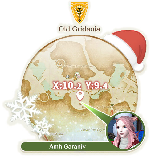 Localização da missão Not-so-silent Night em Old Gridania